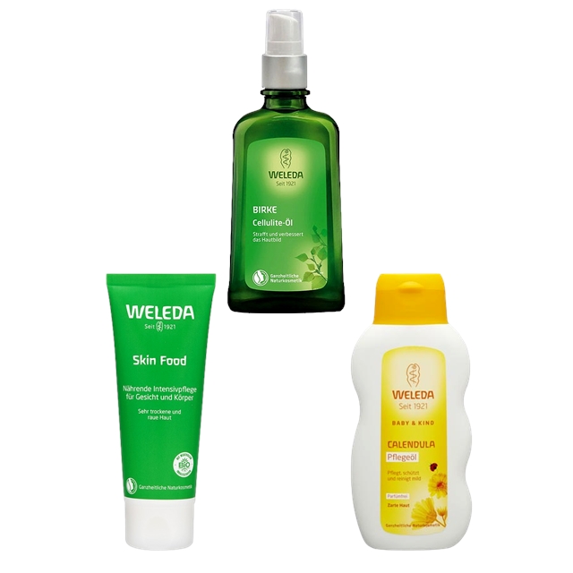 ヴェレダ スキンフード ＋カレンドラ ベビーオイル＋ホワイトバーチ ボディシェイプオイル セット