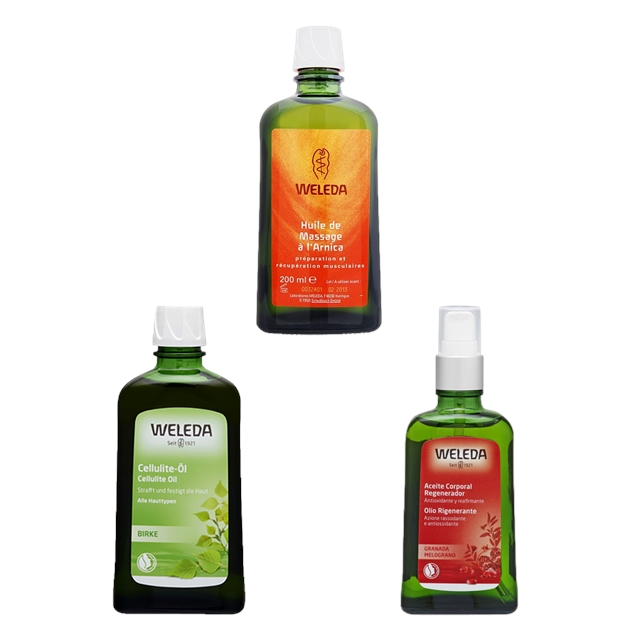 ヴェレダ ボディオイル 3種セット200mlx2+100mlアルニカ+ホワイトバーチ+ざくろ(ポンプ付)