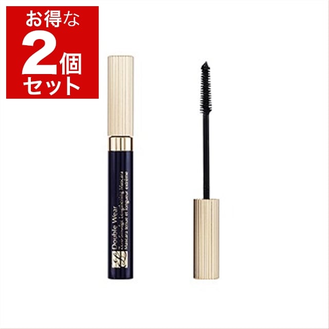 エスティローダー ダブル ウェア ゼロ スマッジ マスカラ 6ml x 2 #01 ブラック