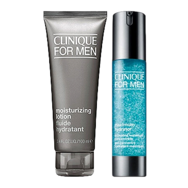 クリニーク フォーメン 2点セット/ モイスチャライジング ローション 100ml ＋ MX ハイドレーター ウォーター ジェル コンセントレート 48ml