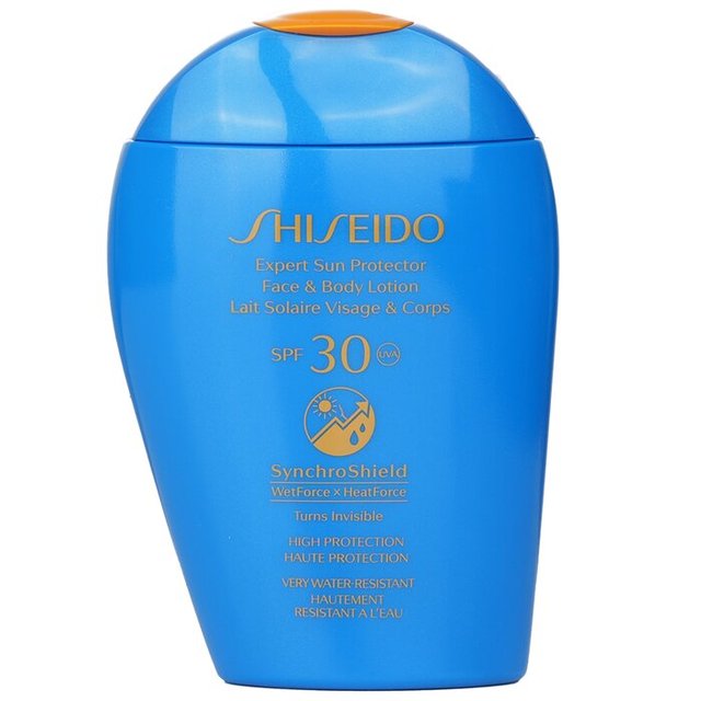 資生堂 パーフェクト サン プロテクター SPF 30 UVA フェイス & ボディ ローション (ターンズ インビジブル、 ハイ プロテクション & ベリー ウォーター レジスタント)150ml