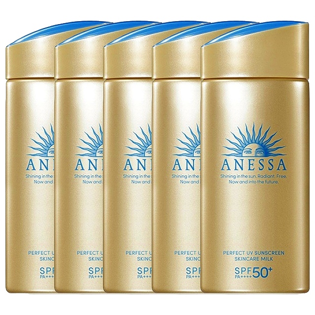 資生堂 ANESSA パーフェクトＵＶ スキンケアミルク Ｎ90ml x 5お得な5個セット