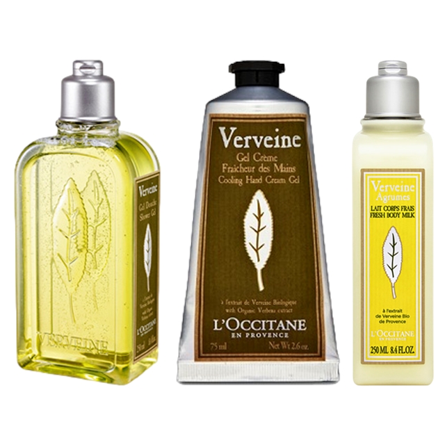 ロクシタン ヴァーベナセット シャワージェル 250ml + アイスハンドクリーム 75ml +アイスボディミルク 250ml
