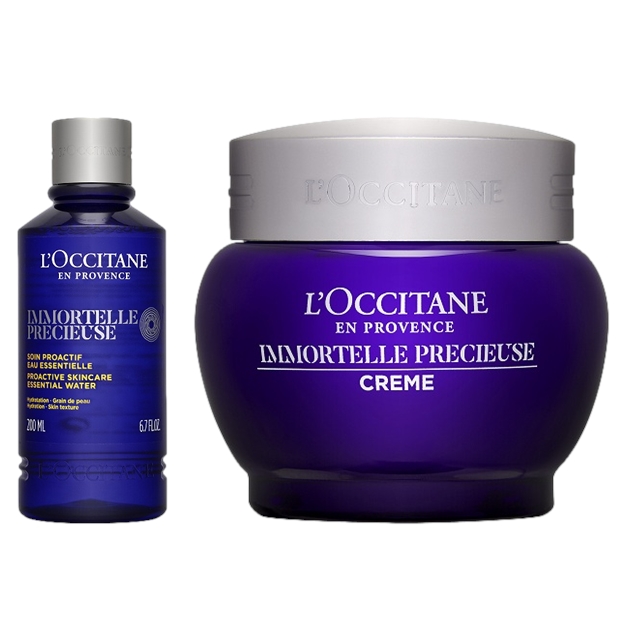 ロクシタン イモーテル 2点セット/ エッセンシャルフェイスウォーター 200ml ＋ クリーム 50ml