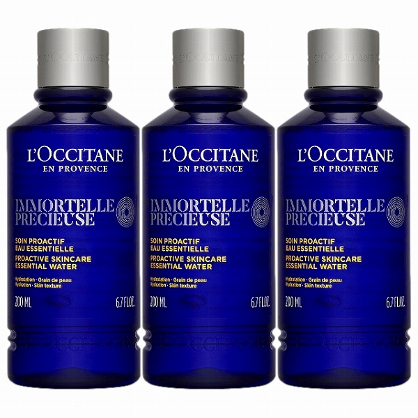 ロクシタン イモーテル プレシューズエッセンシャルフェイスウォーター200ml x 3お得な3個セット
