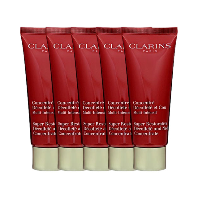 クラランス スープラ ネック デコルテ コンセントレイト75ml x 5お得な5個セット