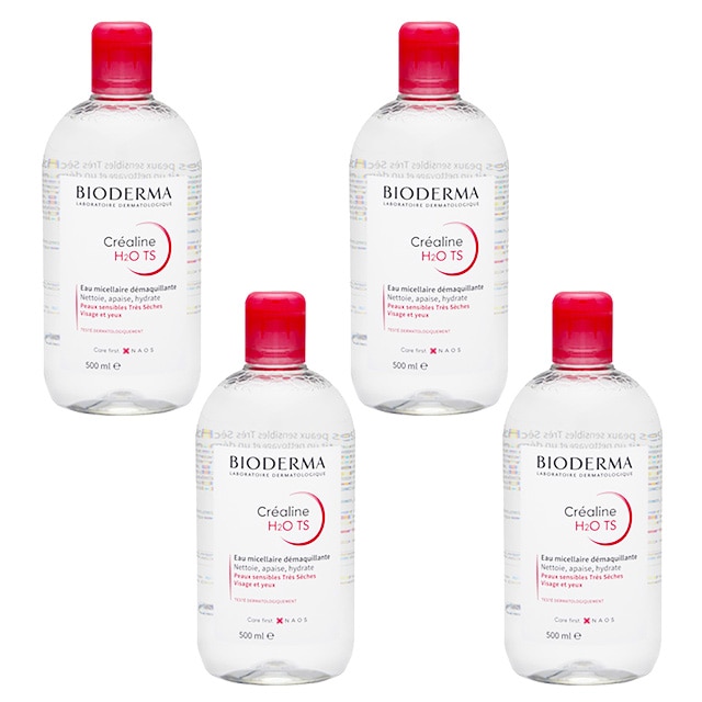 ビオデルマ クレアリヌ （ サンシビオ） TS H2O ソリューションミスレール(乾燥肌) 500mlx4 すごくお得な4個セット