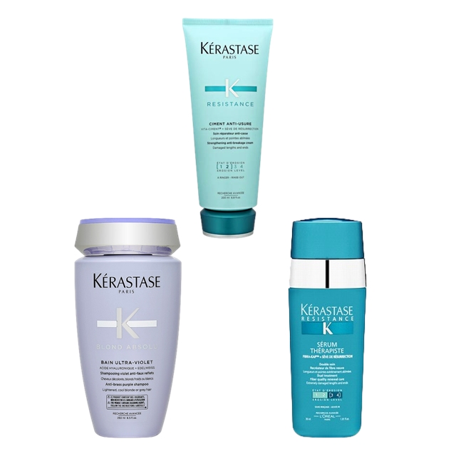 ケラスターゼ ケラスターゼ レジスタンス RE セラム セラピュート 30ml とレジスタンス RE ソワン ド フォルス 200ml とBL バン ブロンド アブソリュ 250ml のセット