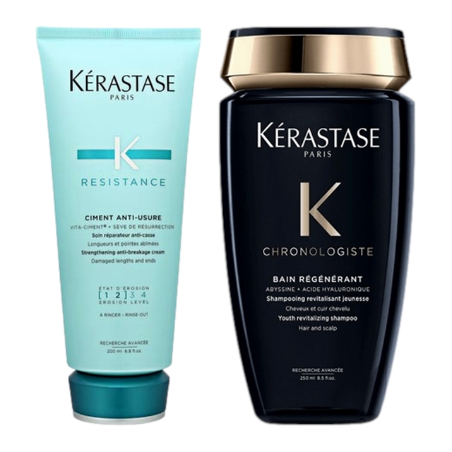 ケラスターゼ レジスタンス RE ソワン ド フォルス 200ml とCH バン クロノロジスト R 250ml のセット