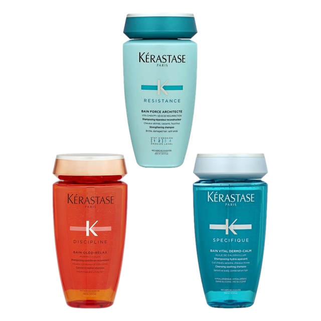 ケラスターゼ レジスタンス RE バン ド フォルス アーキテクト 250ml とスペシフィック SP バン センシドット 250ml とディシプリン DP バン オレオ リラックス 250ml のセット