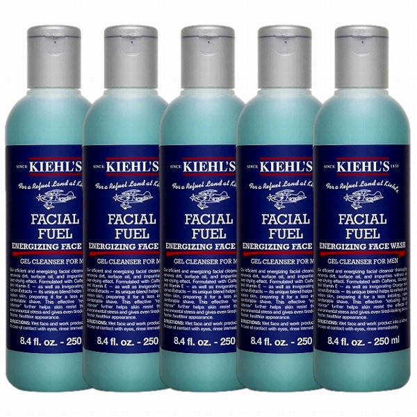 キールズ / キール フェイシャル フュール ジェル クレンザー フォー メン250ml x 5お得な5個セット