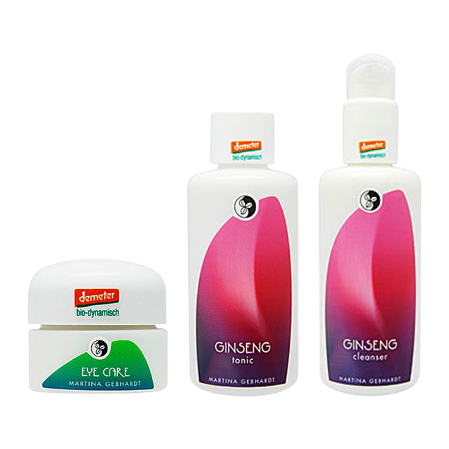 マルティナ アイケアクリーム & ジンセナ フェイシャルローション & ジンセナ クレンジングミルクセット15ml+100ml+150ml