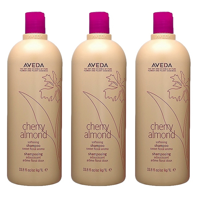 アヴェダ チェリー アーモンド シリーズ ソフトニング シャンプー1000ml(サロンサイズ） x 3