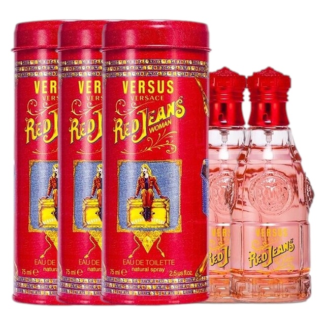 ヴェルサーチ レッドジーンズ オーデトワレ スプレー75ml x 3