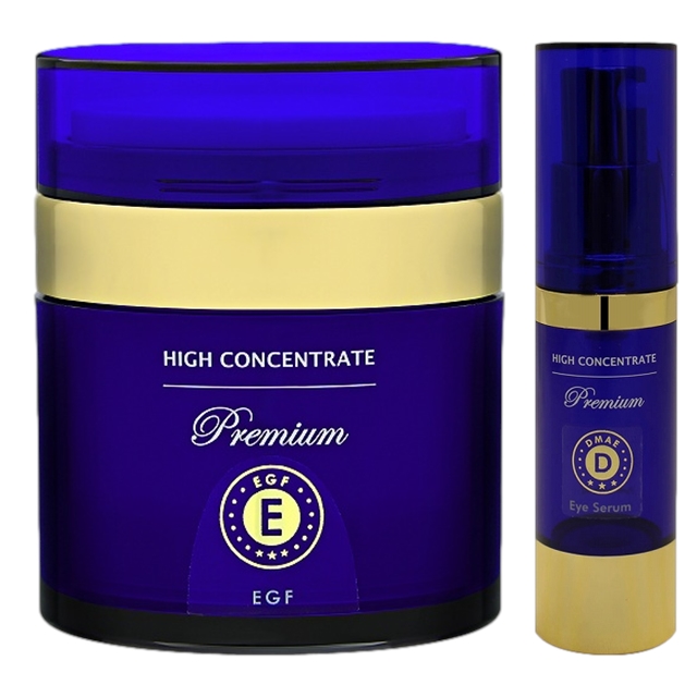 ハイコンセントレート プレミアム EGF クリーム +プレミアム DMAE アイセラム セット50g+15ml