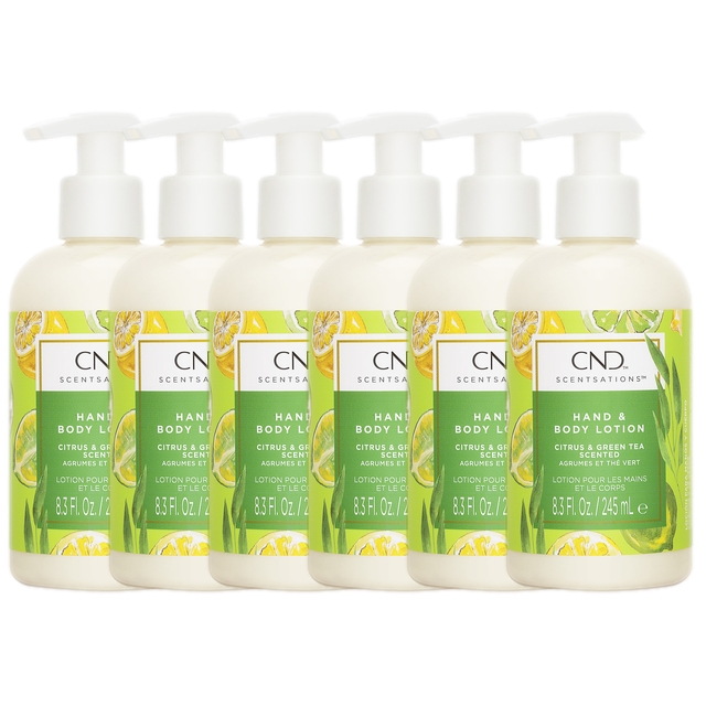 クリエイティブネイルデザイン センセーション ハンド＆ボディローション 245ml/8.3fl.oz x 6 シトラス＆グリーンティー