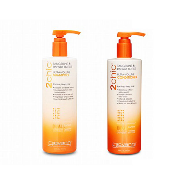 ジョヴァンニ 2chic タンジェリン パパイヤ ボリューム シャンプー ＆コンディショナーセット710ml×2サロンサイズセット