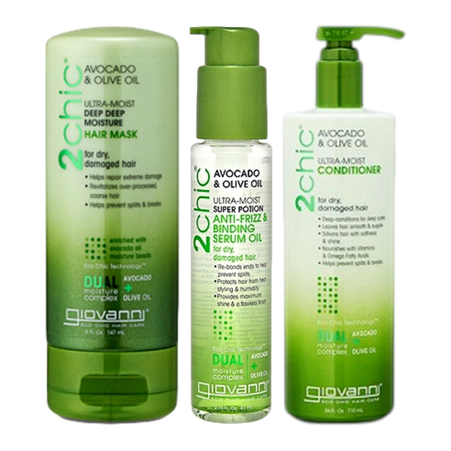 ジョヴァンニ 2chic モイスト 3点セット/ マスク 147ml ＋ セラム 81ml ＋ コンディショナー 710ml