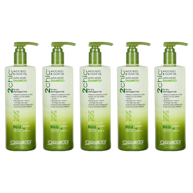 ジョヴァンニ 2chic モイストシャンプー710ml(ビッグボトル） x 5お得な5個セット