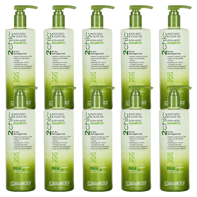 ジョヴァンニ 2chic モイストシャンプー710ml(ビッグボトル） x 10お得な10個セット