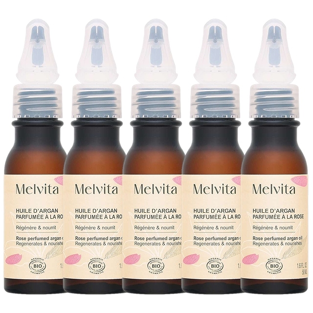 メルヴィータ ビオオイル アルガンオイル ローズ(リニューアルパッケージ)50ml/1.6fl.oz. x 5お得な5個セット