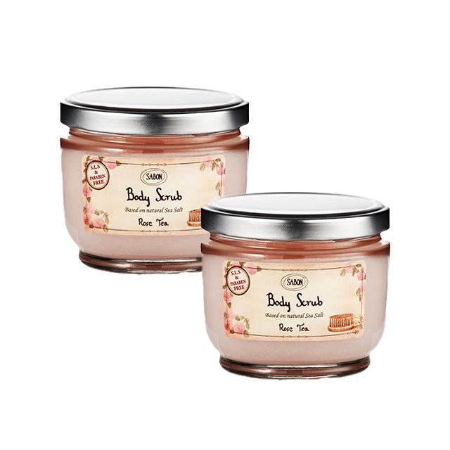 サボン ボディスクラブ2個セットローズティ