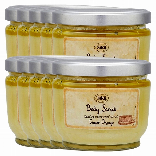 サボン ボディスクラブ600g x 10ジンジャーオレンジ