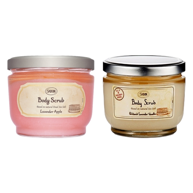 サボン ボディスクラブ 2種セット600gx2ラベンダーアップル +パチュリ ラベンダー バニラ