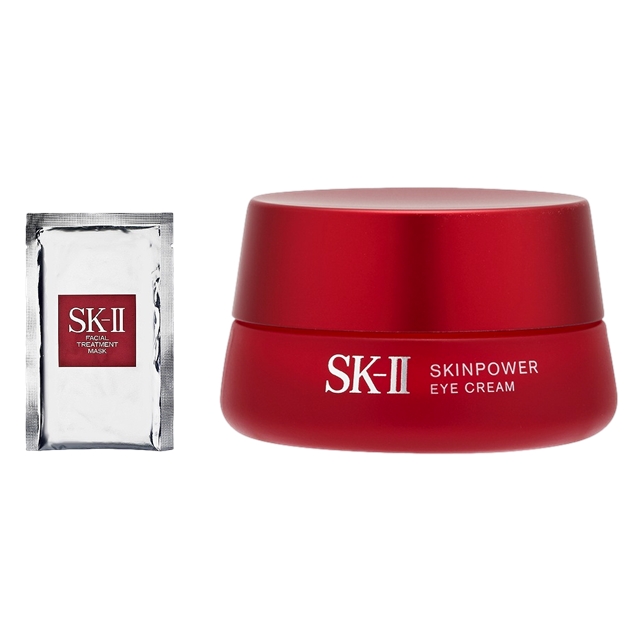 エスケーツー（SK-II／SK2） フェイシャル トリートメント マスク 1枚 とスキンパワー アイ クリーム 15g のセット