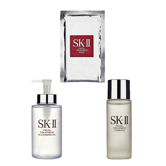 エスケーツー（SK-II／SK2） フェイシャル トリートメント エッセンス+クレンジングオイル +マスク セット75ml+ 250ml＋1枚