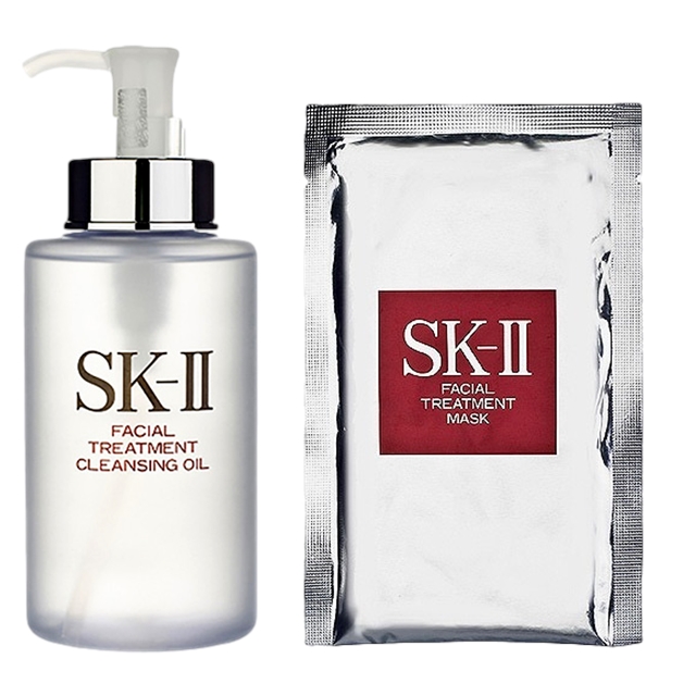 エスケーツー（SK-II／SK2） ピテラベーシックケア 2点セット/フェイシャル トリートメント クレンジングオイル 250ml ＋ フェイシャル トリートメント マスク 1枚