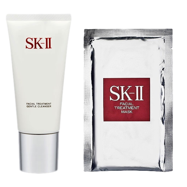 エスケーツー（SK-II／SK2） ピテラベーシックケア 2点セット/フェイシャルトリートメントジェントルクレンザー 120g ＋ フェイシャル トリートメント マスク 1枚