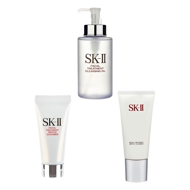 エスケーツー（SK-II／SK2） ピテラベーシックケア 洗顔3点セット/FTクレンジングオイル 250ml ＋ FTジェントルクレンザー 120g ＋ FTジェントルクレンザー 20g