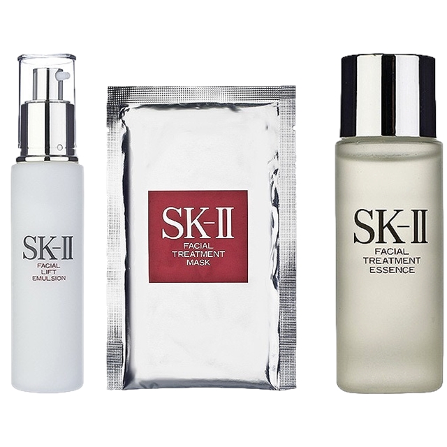 エスケーツー（SK-II／SK2） フェイシャル トリートメントエッセンス+エマルジョン +マスクのセット75ml+ 100g＋1枚