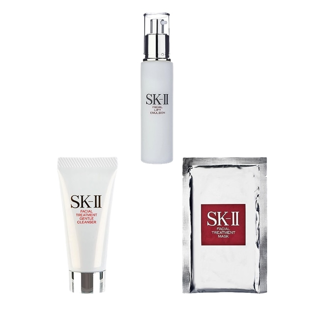 エスケーツー ( SK-II SK2 ) ピテラベーシックケア 3点セット FLエマルジョン 100g ＋ FTマスク 1枚 ＋ FTジェントルクレンザー 20g