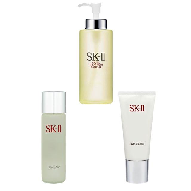 エスケーツー（SK-II／SK2） フェイシャルトリートメント ジェントルクレンザー ＋ エッセンス ＋ クリア ローションセット120g+330ml+230ml