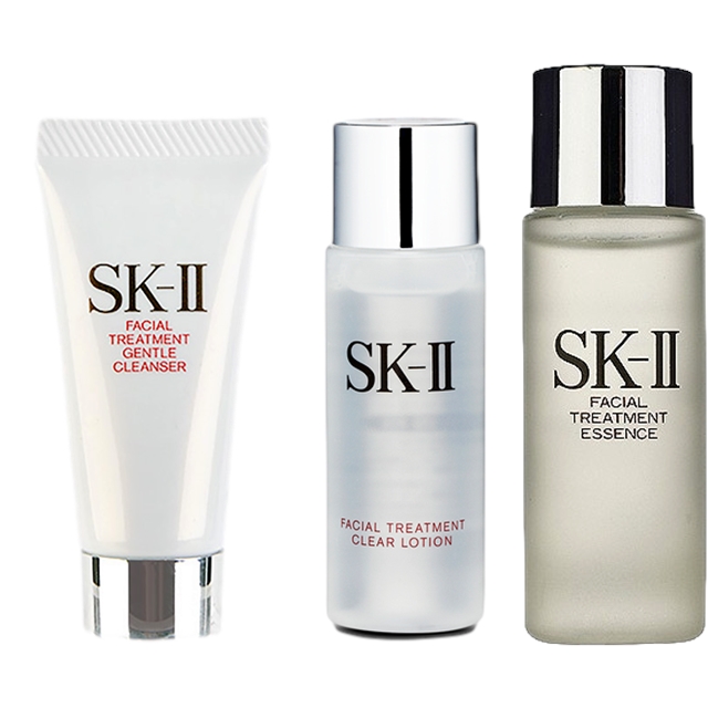 エスケーツー（SK-II／SK2） フェイシャルトリートメント ジェントルクレンザー ＋ エッセンス ＋ クリア ローションセット20g+75ml+30ml