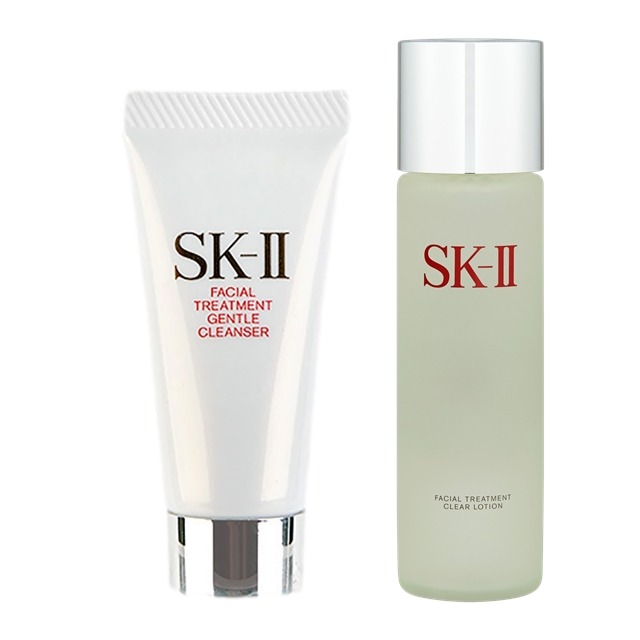 エスケーツー（SK-II／SK2） フェイシャルトリートメント ジェントルクレンザー ＋ クリア ローション セット20g+230ml