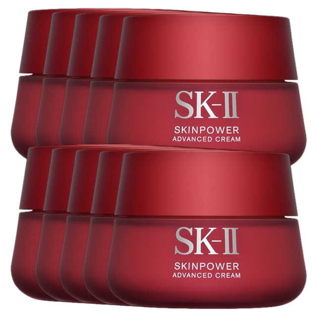 エスケーツー（SK-II／SK2） スキンパワー アドバンスト クリーム80g x 10お得な10個セット