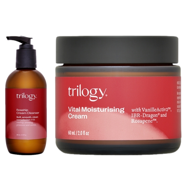 トリロジー ベーシックケア 2点セット/クレンジング クリーム 200ml ＋ バイタル モイスチュアライジング クリーム 60g