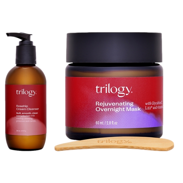 トリロジー ベーシックケア 2点セット/クレンジング クリーム 200ml ＋ オーバーナイト マスク 60ml