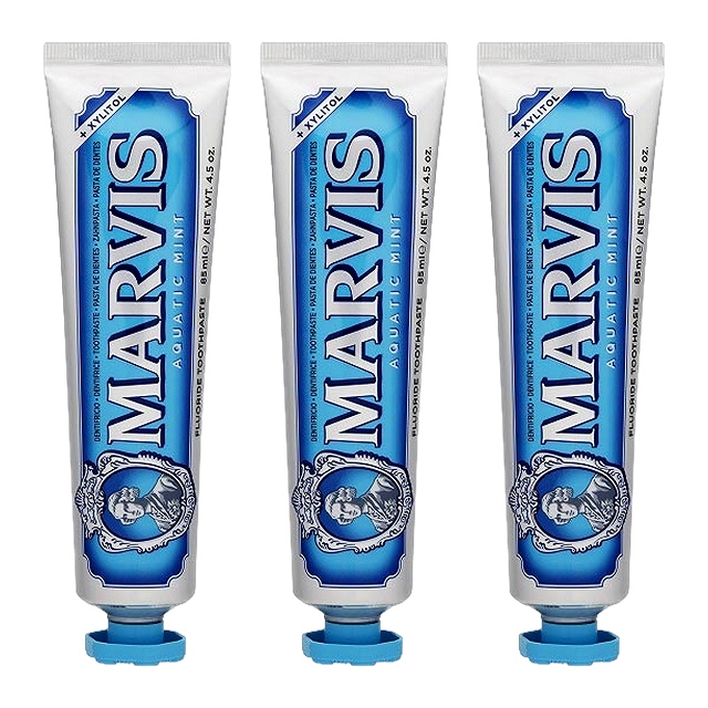マルヴィス アクアティックミント 歯磨き粉85ml x 3もっとお得な3個セット