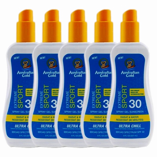 オーストラリアン ゴールド エクストリーム スポーツ スプレー ジェル ウルトラチリ SPF30237ml×5お得！5個セット