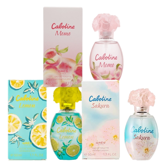 グレ カボティーヌ オードトワレ 50ml 3種セット50mlx3レモン + モモ + サクラ