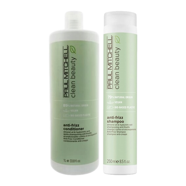 ポールミッチェル クリーン ビューティー A フリッズ シャンプー と クリーン ビューティー A フリッズ コンディショナー のセット1000ml(サロンサイズ）x2