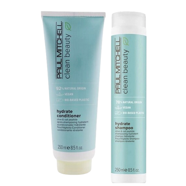 ポールミッチェル クリーン ビューティー ハイドレイト シャンプー と クリーン ビューティー ハイドレイト コンディショナー のセット250mlx2