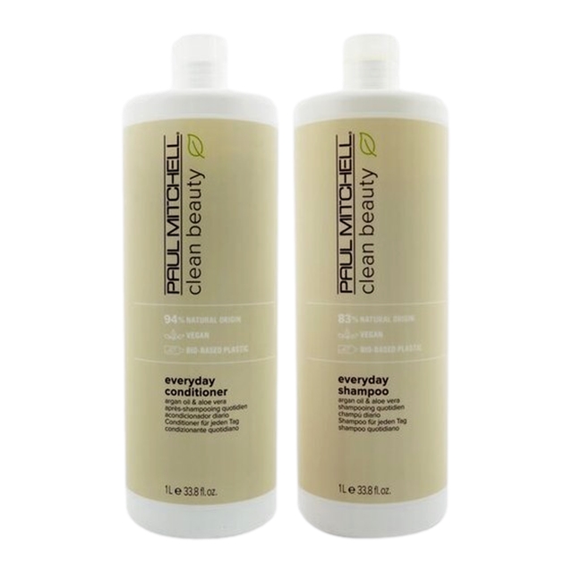 ポールミッチェル クリーン ビューティー エブリデイ シャンプー と クリーン ビューティー エブリデイ コンディショナー のセット1000ml(サロンサイズ）x2