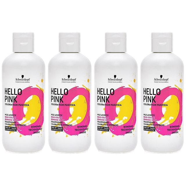 シュワルツコフ ハローピンク カラーシャンプー310g x 4お得な4個セット