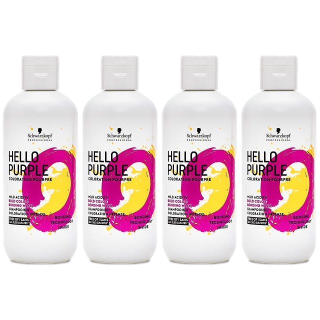 シュワルツコフ ハローパープル カラーシャンプー310g x 4お得な4個セット