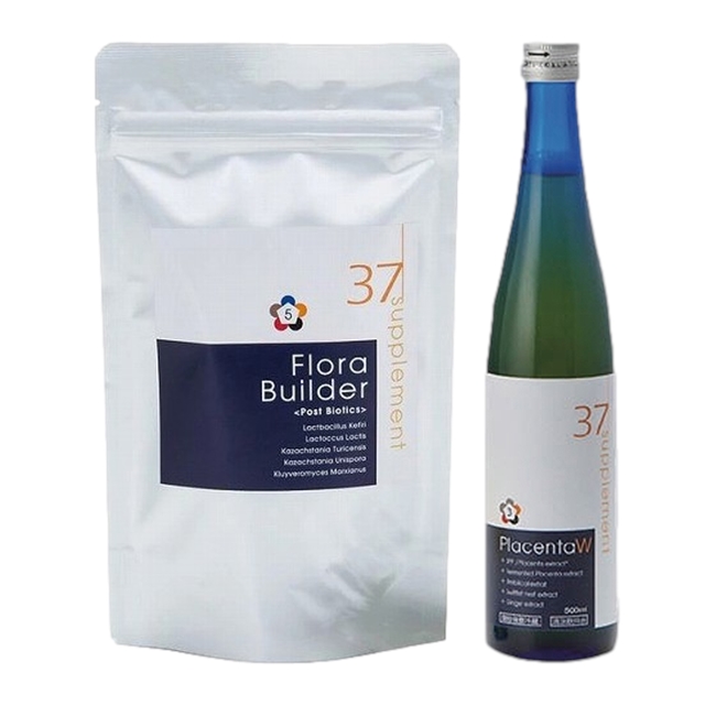37℃ フローラビルダー プラス +プラセンタドリンクW60粒+500ml